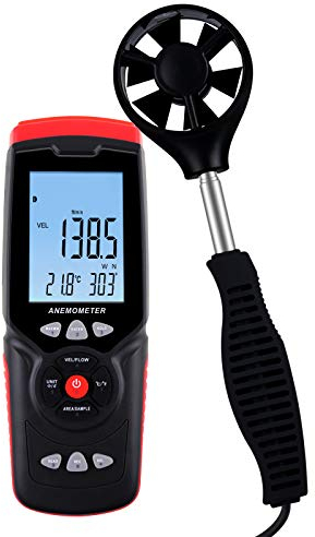 Datalogger Anemometer Air Flow Wind Speed Velocity Temperature Humidity Measurement