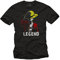 Ruffy T-Shirt - Legend - Comic Anime Geschenke für Piece Nerds Gamer schwarz XXXXXL