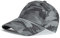 QICHEN Tarnung Baseballmütze Unisex Outdoor Camouflage Cap Sport Kappe (Grau)