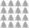 Weihnachten Besteckhalter Weihnachtsbaum Bestecktasche Besteckbeutel: 16 Stücke Filz Tannbaum Christbaum Tanne Besteckhülle Messer Geschirr Tasche Beutel Tischdeko Xmas Dinner Party Deko