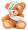 Deluxe Paws - Peluche ecologico, 100% riciclato (motivo Get well soon)