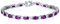 GEMLANTO Armband Damen 925 Sterling Silber Amethyst Tennis Armband Frauen Geburtsstein Schmuck Geschenk für Valentinstag Verlobung Geburtstags Muttertags Weihnachten