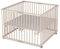 Sämann Laufgitter faltbar 100x100 cm - PREMIUM - stufenlos höhenverstellbar - Laufstall klappbar - Baby Buche natur