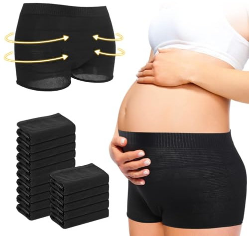 CARER BEAUTY Postpartum Panties for Women Ropa Interior, Negro, M (Pack de 15) para Mujer