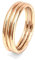 Bracelet Bouddhiste véritable jonc de temple Thaïlande avec Mantra porte bonheur - Feuille d'or véritable - Vendus en Lots de 3 ou 5, Bicolore et tressés à l'unité (XS - 57mm, Champagne - Lot de 3)