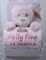 BotoBaby® - Geschenk-Set - Babydecke mit Namen und Geburtsdatum + Plüschtier - Geschenk Taufe Geburt Baby-Shower (Rosa - Teddybär)