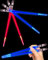 ChopSabers Lightsaber Chopsticks Light Up, Star Wars Chopsticks Light Up, Mini Lightsaber, Fun Chop, Cool Chopsticks, Light Saber Chopsticks, Led Chopsticks, 2 PAIRS, Blue Red (Frosted Tips)