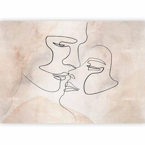murando - Papier peint panoramique figuratif 300x210 cm - Revêtement mural décoration pour chambre salon cuisine - Design unique et moderne - Noir gris vert beige - h-A-10062-a-a