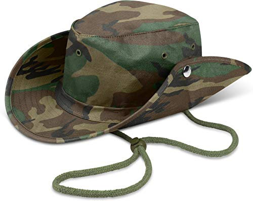 normani Original Afrikanischer Outdoor Safari Dschungel Buschhut Farbe Woodland Größe 55