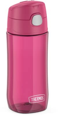Thermos Kids Funtainer Tritan Bottle - Botella de agua para niños, fabricada en Tritán, ligera, totalmente hermética, color rosa
