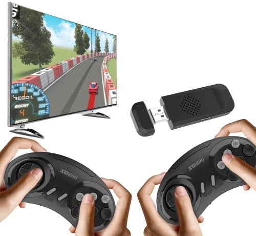 YTFSKFUI Retro Games Console, Special Built In 1500+ Games, HD TV Output 16bit Video Game Console, Retro Game Consoles With 2 Wireless Controllers For Kids Adults Birthday