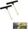 SHENLONG 2 Pack Trampoline Spring Pull Tool Kit Parts, T-Hook Tent Peg Puller, Trampoline Spring Tool Puller Hook, Trampoline Peg Puller with Plastic Handle for Jumping Trampoline Spring Installation