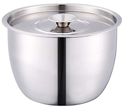 Recipiente para Mezclar Crema, Recipiente para Crema Batida de Acero Inoxidable Recipientes de Metal para Cocina de Mezcla Profunda con Tapa para Marinar Al Horno (Colores