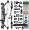 surwolf Bogenschießen CompoundBogen Set, Jagd & Targeting, 20-70lbs einstellbar, IBO 320FPS, 34 Erwachsene Bogen, Jagdbogen (Black set2, RH)