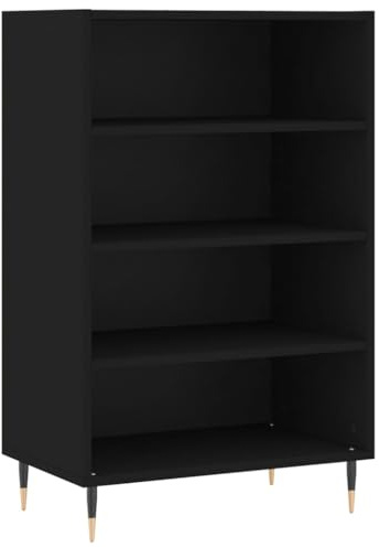 vidaXL Highboard Schwarz 57x35x90 cm Holzwerkstoff