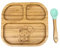 DGN Toys Bambus Baby Teller Set mit Saugnapf | für Babys & Kleinkinder | natürlicher Bambus-Teller für Babynahrung