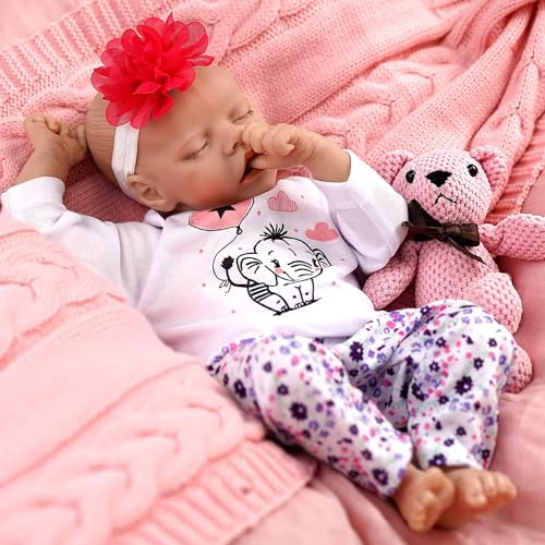Binxing Yts Reborn Monkey Baby Dolls 20 Inch reborn baby dolls realistic handmade Silicone Vinyl 50cm reborn dolls Soft Cloth Body Xmas Gift Toy (50cm Reborn Monkey Dolls)