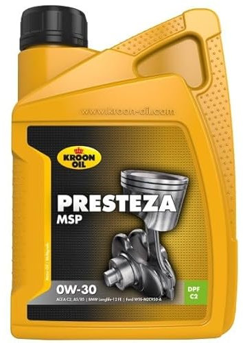 KROON OIL Motoröl 0W-30 Presteza Vollsynthetiköl Motor Öl ACEA C2 ACEA A5/B5 API SP MSP 1L