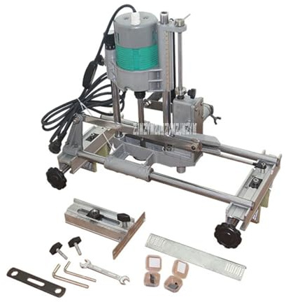 Wood Door Lock Hole Opener Punching Machine Slotting Machine Woodworking Tenoning Machine Driller 50Hz 1100W Easy to Use for Beginners and Pros