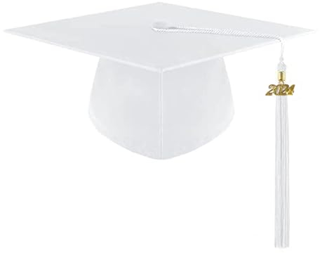 Blandoom 1/5/10Pcs Graduation Cap With Tassel Kids Caps Student Mortar Board Graduation Hat Mortarboard Graduation Cap With Tassels 2024 Unisex University Bachelor High School