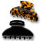 FSMILING Big Hair Claw Clips for Thick & Fine Hair, Nonslip Big Claw Hair Clips for Women - 2PCS Black & Tortoise