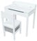 simpa Children's Wooden Lift Up Lid Desk & Storage Drawer Chair Set: White Finish.