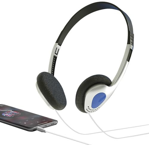 Buerfu Retro Over-Ear Headphone | Lightweight Portable Style Wired Headphone | Vintage Feelings, Stereo Sound for Player, Home, Mobile Phone