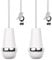 Nadiaen 2PCS Bathroom Light Pull Cord,Stylish Bathroom Pull Cord Square Design,Pull Cord Handle Ideal for Ceiling Fans,Chandeliers,And Electric Fans Safe,Light Pull Handle Enhance Your Bathroom Décor