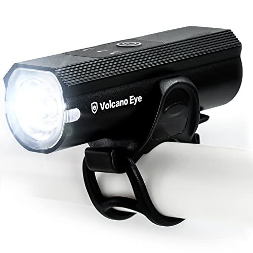 Front Bike Lights for Night Riding, USB Rechargeable Bike Headlight with Long Battery Life, Super Bright and Durable Cycle Lights, 5 Light Modes Bicycle Light, Easy to Install