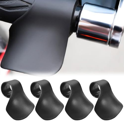 4 Stück Motorrad Gasgriffhilfe, Motorräder Tempomat Daumenstütze, für Standardgriffe auf Metrischen Lenkern (24 mm), Motorrad Gasgriffassistent Handgelelenkstütze, für Lange Strecken