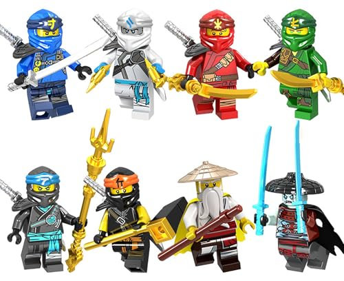 Jouet DePour Enfants Lot De 8 Mini Figurines, Kit d'apprentissage Facile À Construire pour Débutants,Jouet De Évolutif Bonne Idée Cadeau pour Les Juniors (A)