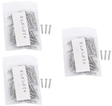 Eyeglasses Hinge Screws Metal Repairing Tools, Sturdy Glasses Repair Hinge Screws for Quick Fixes, Maintaining Stability (Size 0.08 X 0.06 X 0.28in)