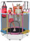 Cama elástica para niños, Cama elástica de Interior/Exterior con Columpio, Barras de Gimnasia, Aros, 140cmx176cm, Capacidad de Peso 100kg