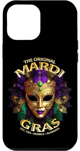 Custodia per iPhone 12 Pro Max L'originale Mobile Alabama Mardi Gras