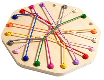 QUXVUIS Drehseil Puzzle Set: Knobelaufgaben, Denkspielzeug, mühelos, hält Kinder beschäftigt, lehrreich, spielerisch, fördert die Intelligenzentwicklung, Eltern Kind, Oktaeder, 22.3 x 22.3 x 1. cm