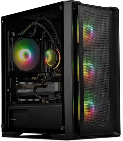 SCAN Gaming PC | Medius RTX 5060 | AMD Ryzen 7 5700X | 16GB DDR4 3200MHz RAM | 1TB NVMe M.2 SSD | TUF A520M PLUS WIFI | Liquid Cooler | AI Ready | Windows 11