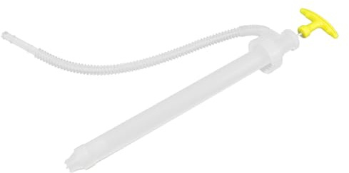 YARNOW Bomba Manual de Sifón para Extracción Rápida Portátil de Plástico | Resistente a Ácidos y Álcalis, Fácil de Llevar, Uso Industrial, para Agua y Gasolina