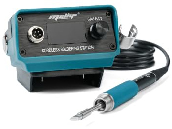 Mellif Cordless Soldering StationCompatible with Makita 18V Battery, 150W Digital Soldering Iron Station, LED Temperature Display, C245 Handle, ESD Safe, Auto Sleep, AC Power Supply