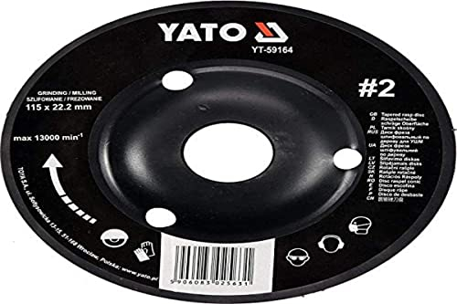 Yato Professional Rasp Disc for Angle Grinder Selection 115 mm 125 mm Wood Disc Wood Flex Wood Art (115 mm No. 1)