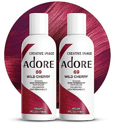 Adore Semi-Permanent Haarfarbe # 069 Wild Cherry 4 Ounce (118ml) (2-Pack)