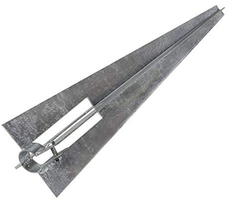 Pfostenträger Einschlaghülse Bodenhülse mit Klemmschraube für Zaunpfosten Ø 34mm