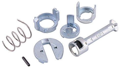 Keenso Auto Türschloss Reparatursatz, Auto Vorne links und rechts Türschlosszylinder Reperatur Set Ersatzteile für E46 3 Series 1998-2005