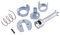 Keenso Auto Türschloss Reparatursatz, Auto Vorne links und rechts Türschlosszylinder Reperatur Set Ersatzteile für E46 3 Series 1998-2005