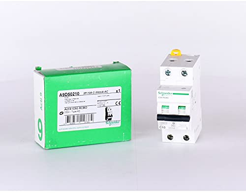 Acti 9 iC60 RCBO - Disjoncteur différentiel - 2P - 10A - 300mA - Type AC