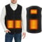 ISOPHO Beheizte Weste Damen Herren, Beheizbare Weste USB Lade Heizweste Unisex Wärmende Beheizte Weste mit 12 Einstellbar Temperatur, Beheizbare Jacke Winterweste für Outdoor Wandern (KEINE Batterie)