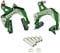 KCNC CB9 Road Caliper Brake Set (Front and Rear) Designed For Road Bike Wide Wheel Rim, Green, SK2146