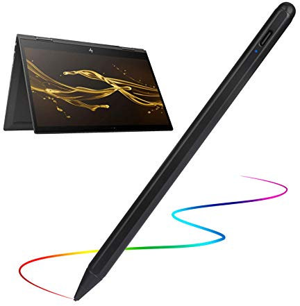 Stylus Pens for HP Envy X360 Convertible 2-in-1 Touch Screen Laptop (15.6) Pencil, Active Stylus Digital Pencil Fine Tip Stylus for HP Envy X360 Convertible 2-in-1 Laptop 15.6 Pen,Black
