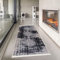 Pasha Home Läufer 80x300 cm Amsterdam - Teppich für Wohnzimmer, Schlafzimmer, Küche, Bad, Kinderzimmer - Boho Style aus Baumwolle - Wendbar - Silber-Braun