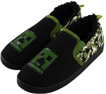 Minecraft Chaussure Garcon, Creeper Chaussons Enfant, Pantoufles Joueur