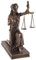 VOGLER Joh. Vogler GmbH Röm.Justitia m. Waage und Gesetz,knieend,aus Kunststein, von Hand bronziert, Veronese